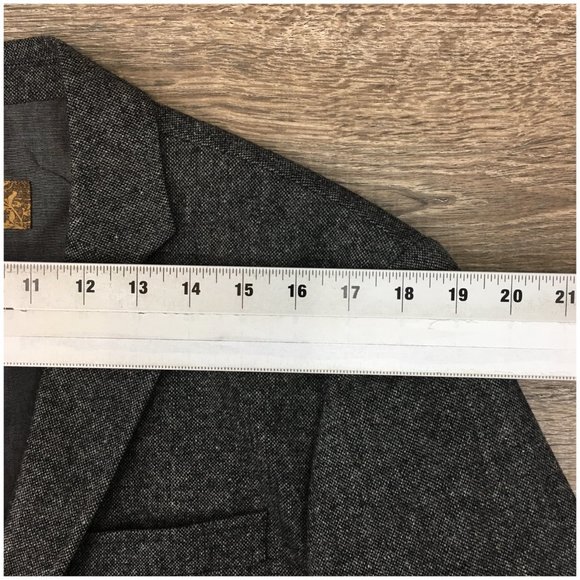 Pronto Uomo Mens Blazer Sport Coat Two Button‎ Casual Jacket Size 40R Tweed Suit - Picture 10 of 13